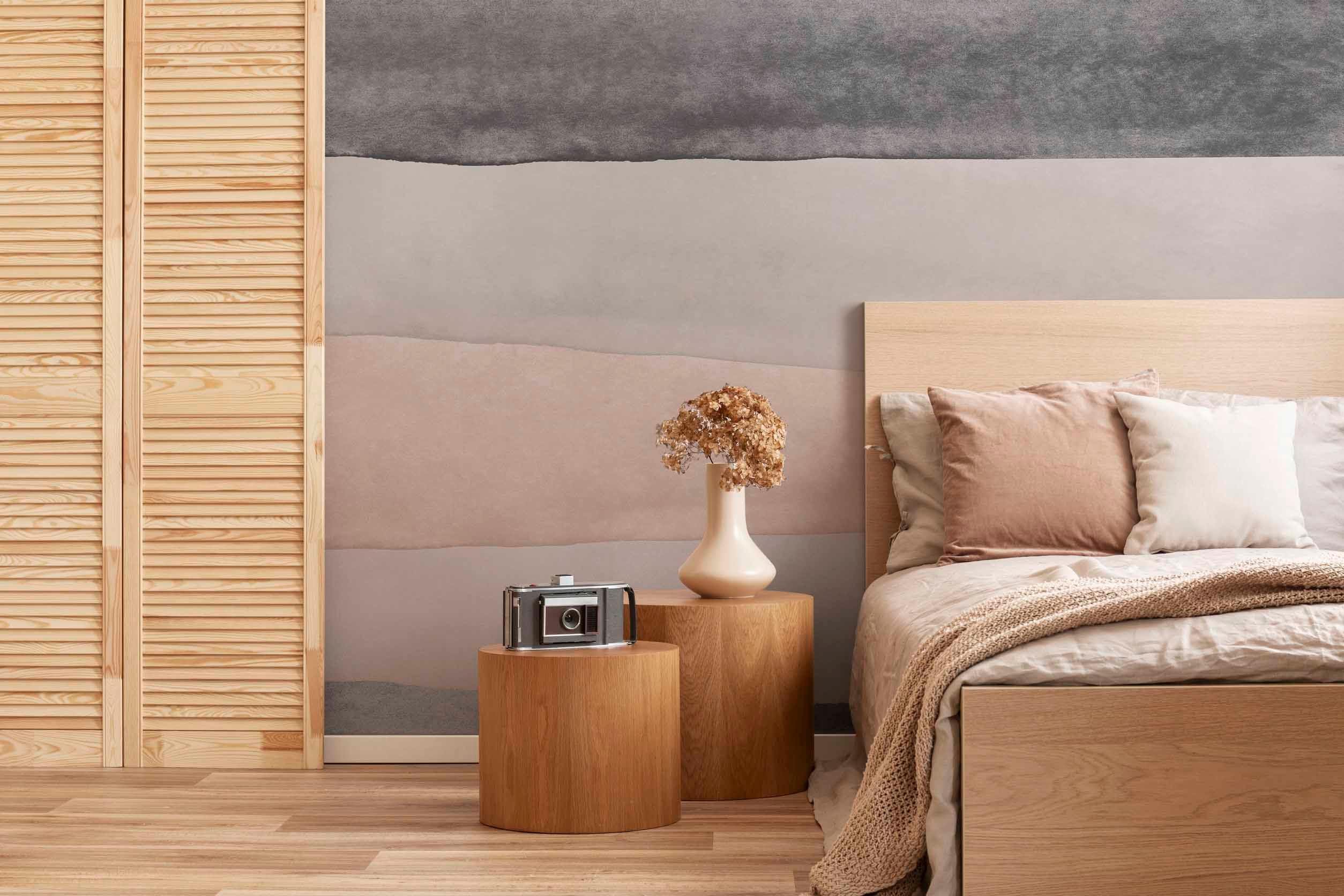 Natural Abstract Stripes 3 Wall Mural-Wall Mural-Eazywallz