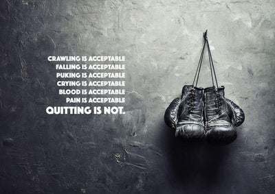 'Never Quit' Boxing Wall Mural-Wall Mural-Eazywallz