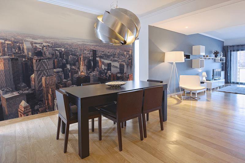 New York Cityscape Sunset Wall Mural-Wall Mural-Eazywallz