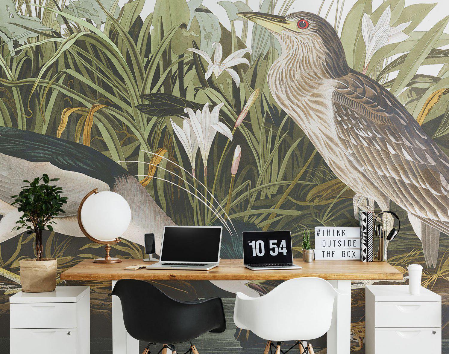 Night Heron Wallpaper Mural-Wall Mural-Eazywallz