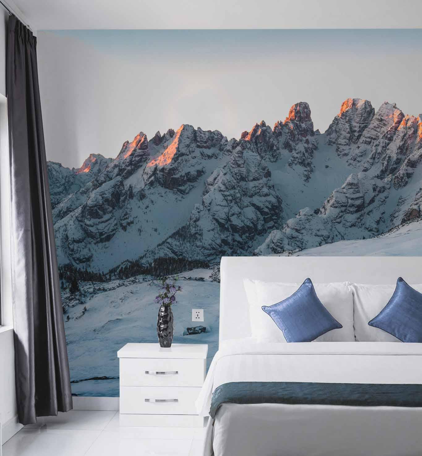 Northern Alps Wall Mural-Wall Mural-Eazywallz