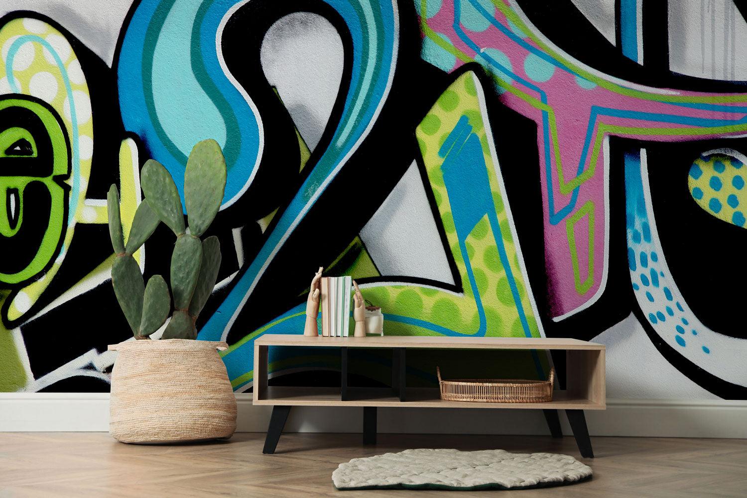 Number 2 graffiti Wall Mural-Wall Mural-Eazywallz