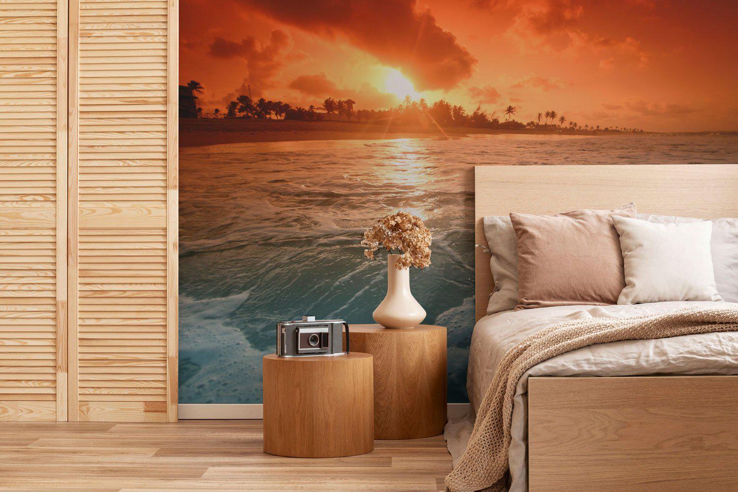 Ocean at dusk Wall Mural-Wall Mural-Eazywallz
