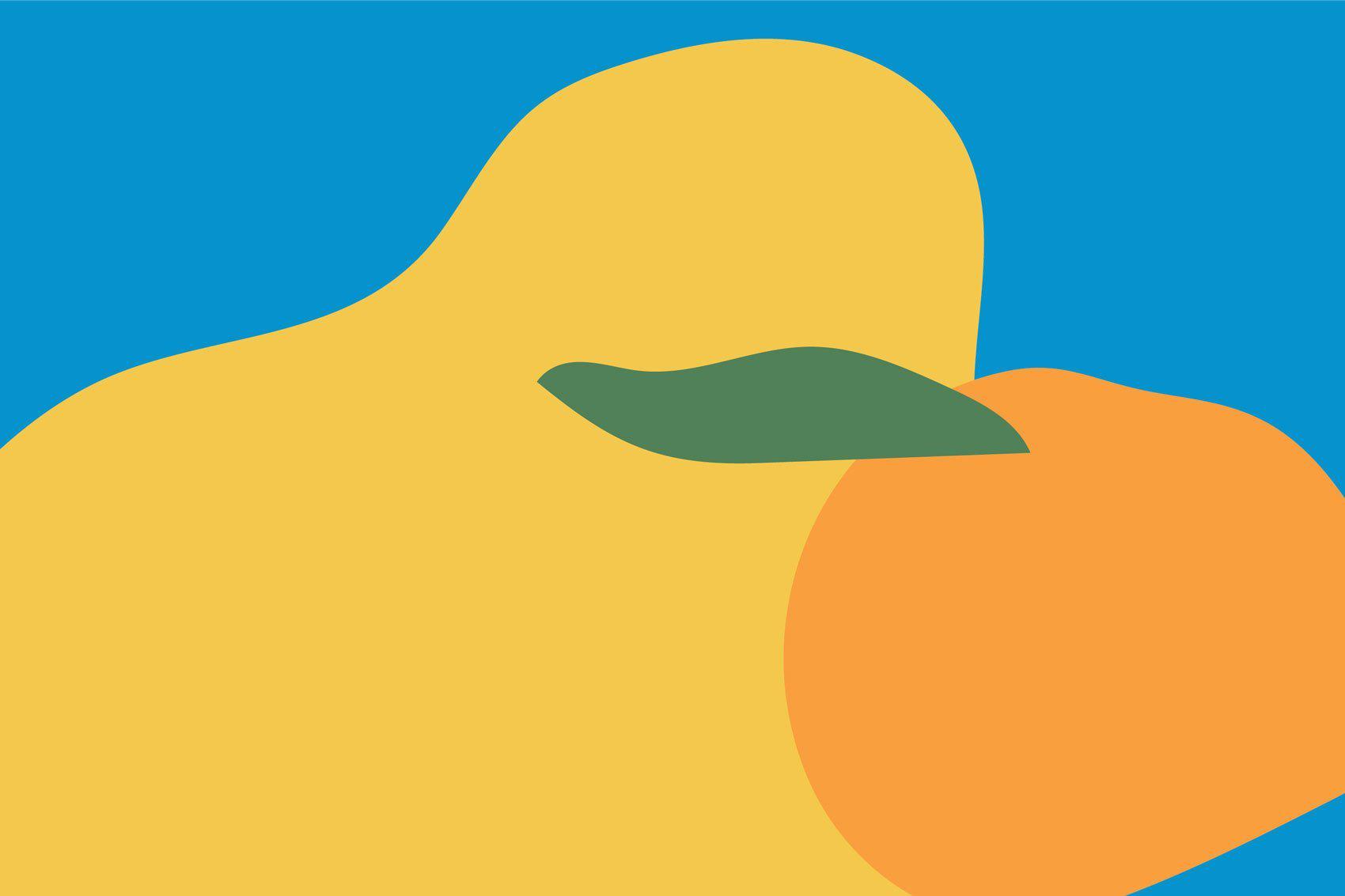 Oceana Orange Abstract Wall Mural-Wall Mural-Eazywallz