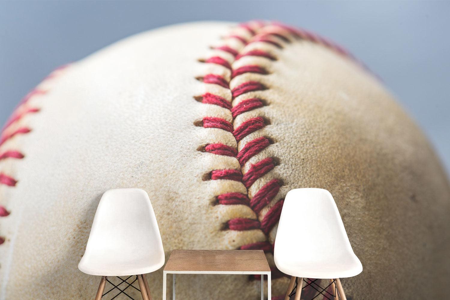 Old Baseball Closeup 2 Wall Mural-Wall Mural-Eazywallz