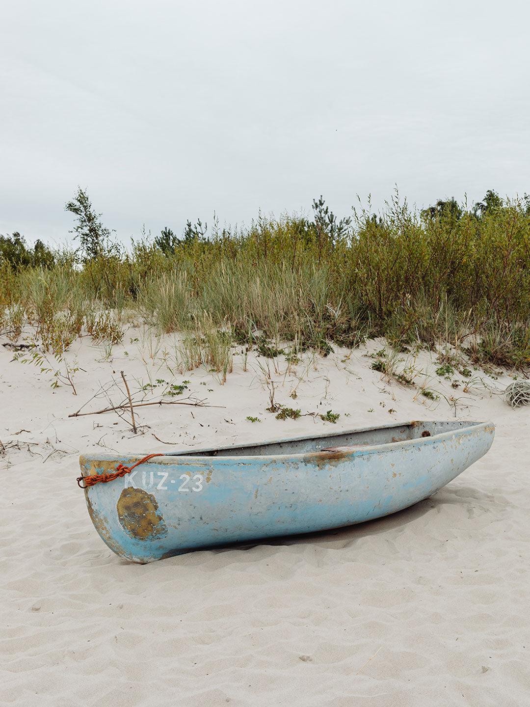 Old Boat on the Beach Wall Mural-Wall Mural-Eazywallz