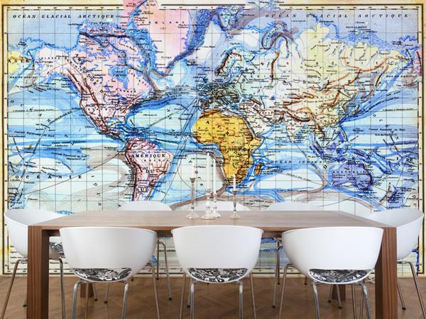Old Planisphere Wall Mural-Wall Mural-Eazywallz