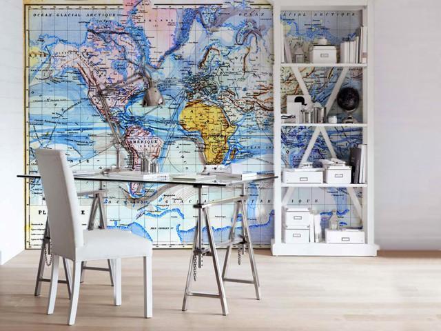 Old Planisphere Wall Mural-Wall Mural-Eazywallz