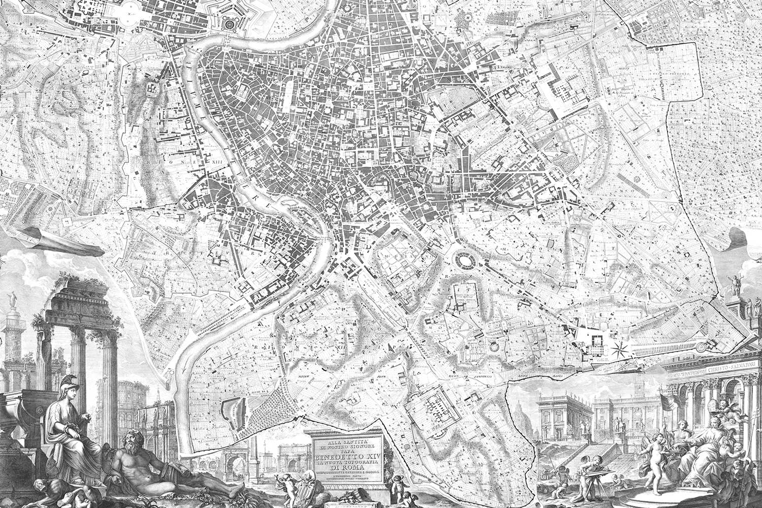 Old Roman Map Wall Mural-Wall Mural-Eazywallz