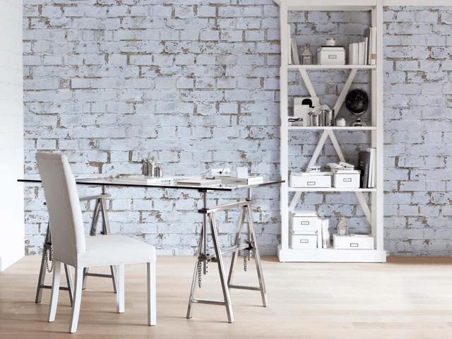 Old White Brick Wall Mural-Wall Mural-Eazywallz