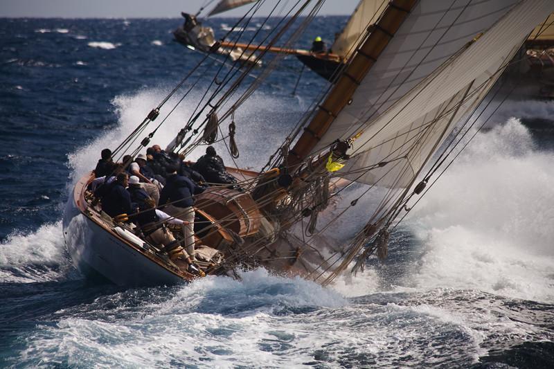 Old sailboat on the sea Wall Mural-Wall Mural-Eazywallz