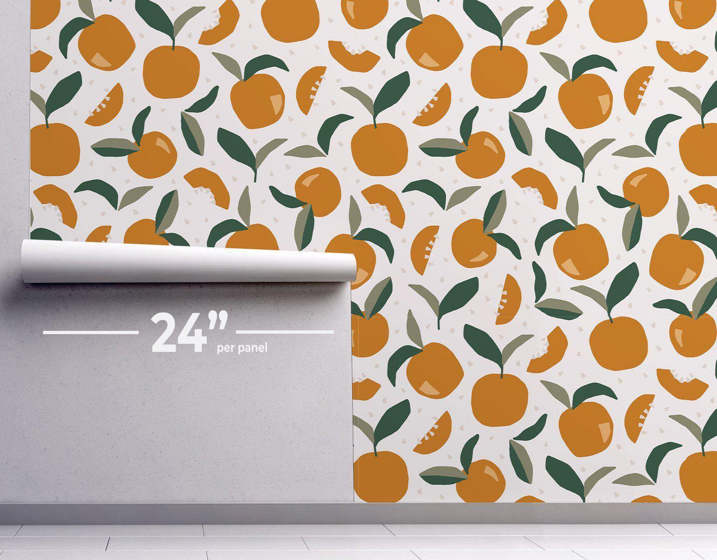 Orange Twist Wallpaper #232-Repeat Pattern Wallpaper-Eazywallz