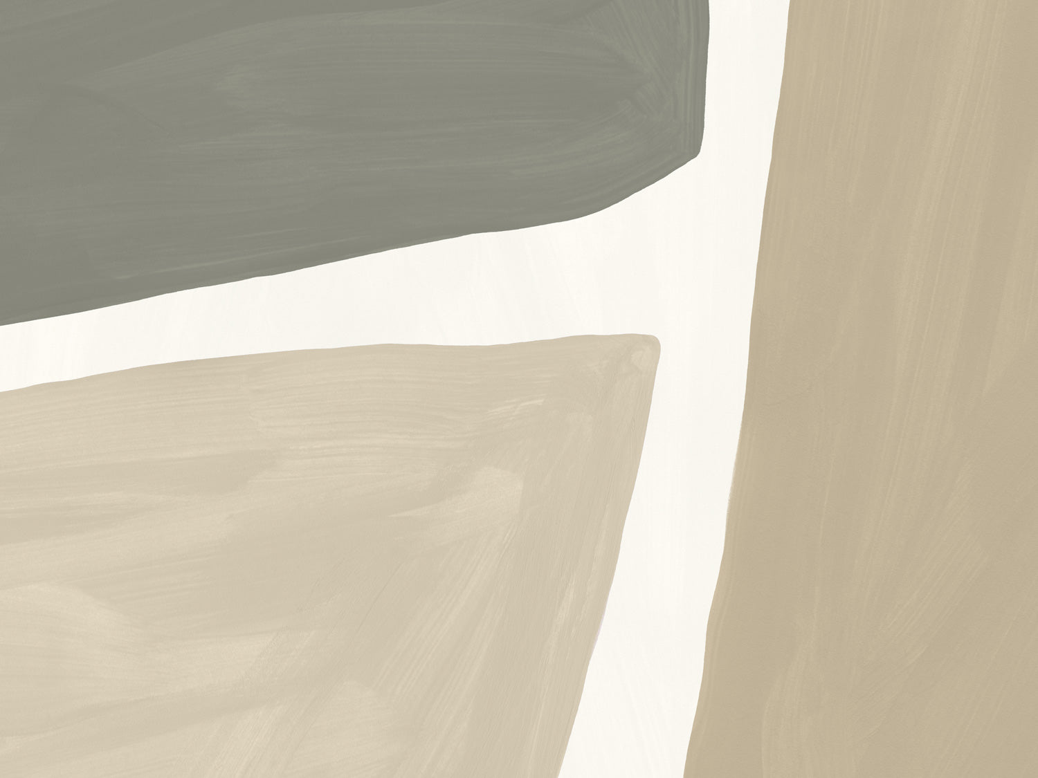 Organic Abstract Shapes 2 Wall Mural