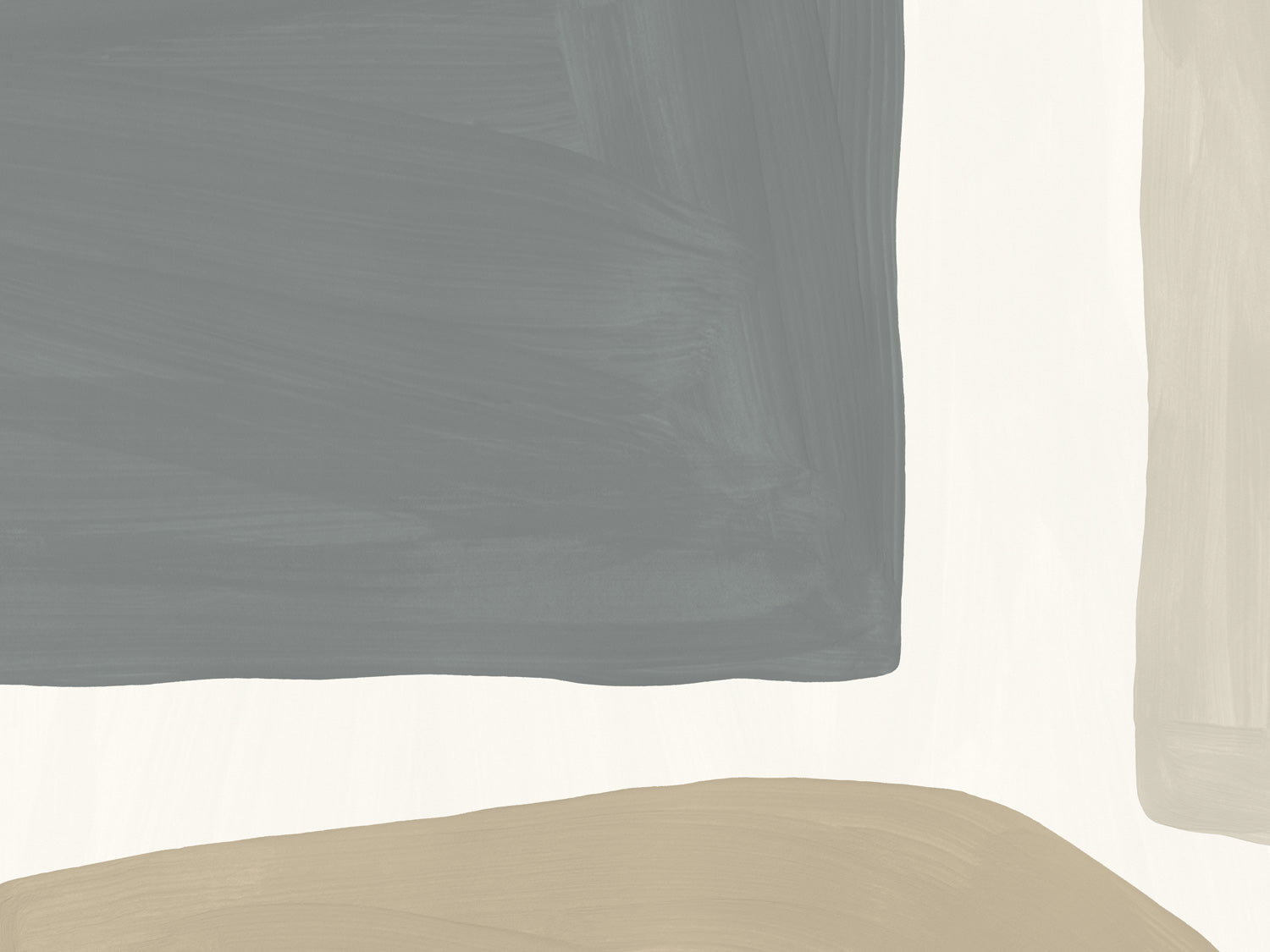 Organic Abstract Shapes 4 Wall Mural