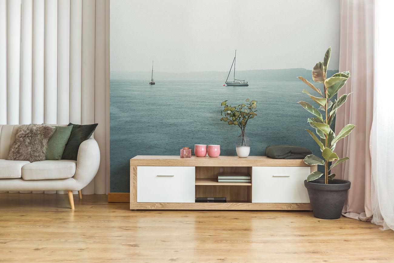 Overcast Sailing Wall Mural-Wall Mural-Eazywallz