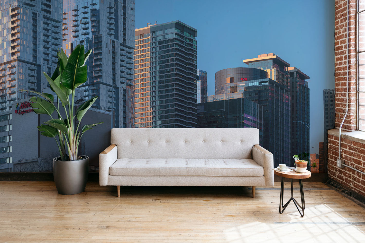 Montreal Downtown Skyline Wall Mural