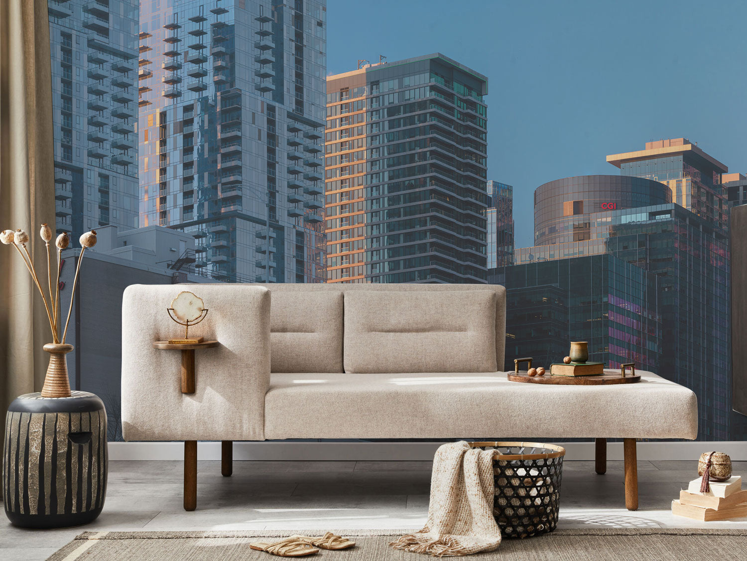 Montreal Downtown Skyline Wall Mural