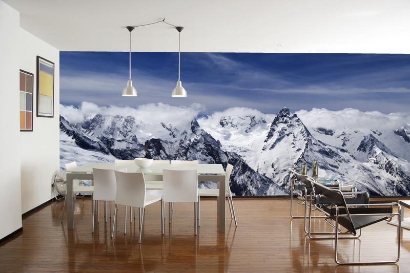 Panorama of Caucasus Mountains Wall Mural-Wall Mural-Eazywallz