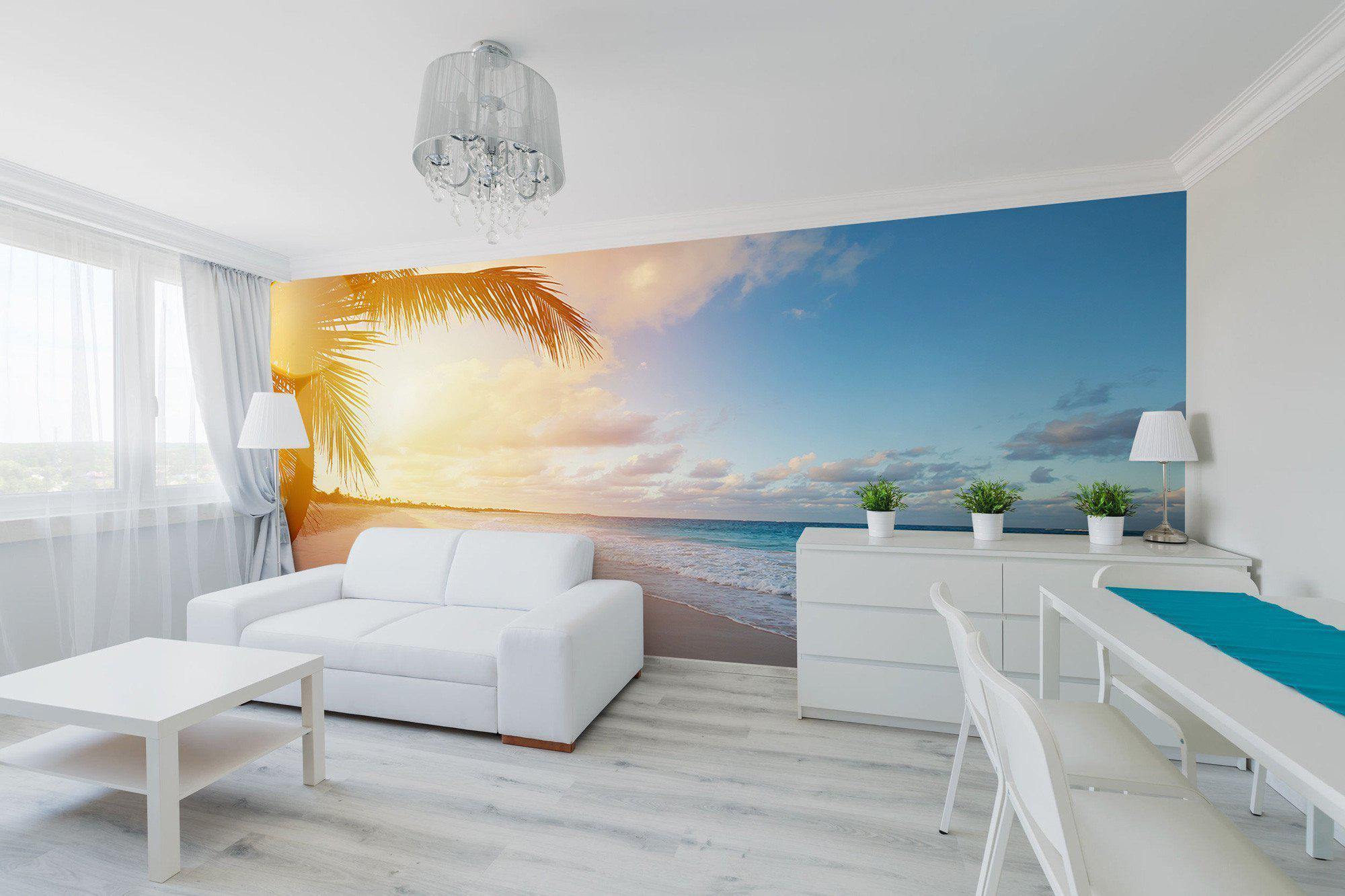 Panoramic Sunrise in Bali Wall Mural-Wall Mural-Eazywallz