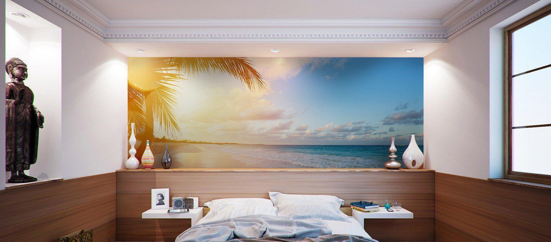 Panoramic Sunrise in Bali Wall Mural-Wall Mural-Eazywallz