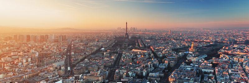 Panoramic View of Paris Wall Mural - Eazywallz