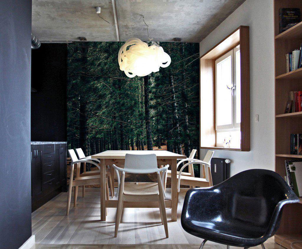 Pathway Through Park Forest Wall Mural-Wall Mural-Eazywallz