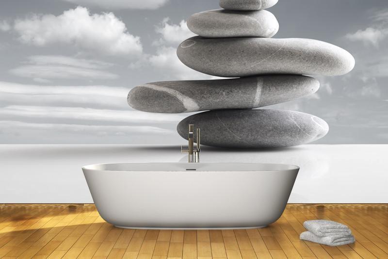 Pile of five stones Wall Mural-Wall Mural-Eazywallz