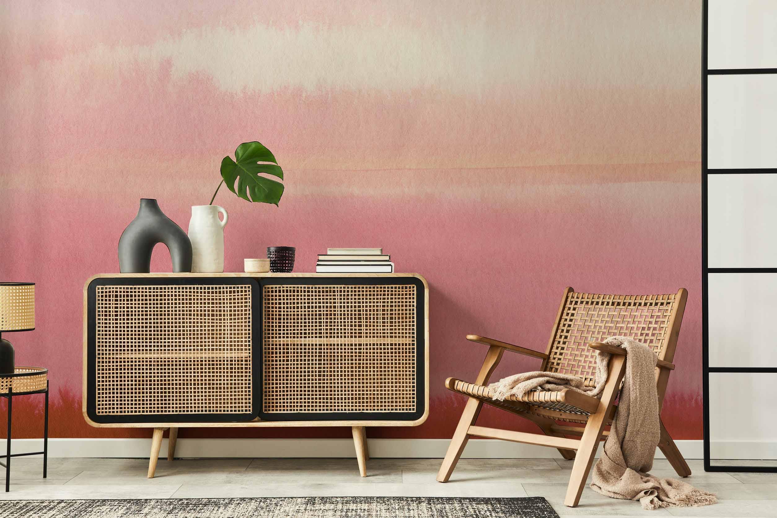 Pink Lemonade Color Block Wall Mural-Wall Mural-Eazywallz