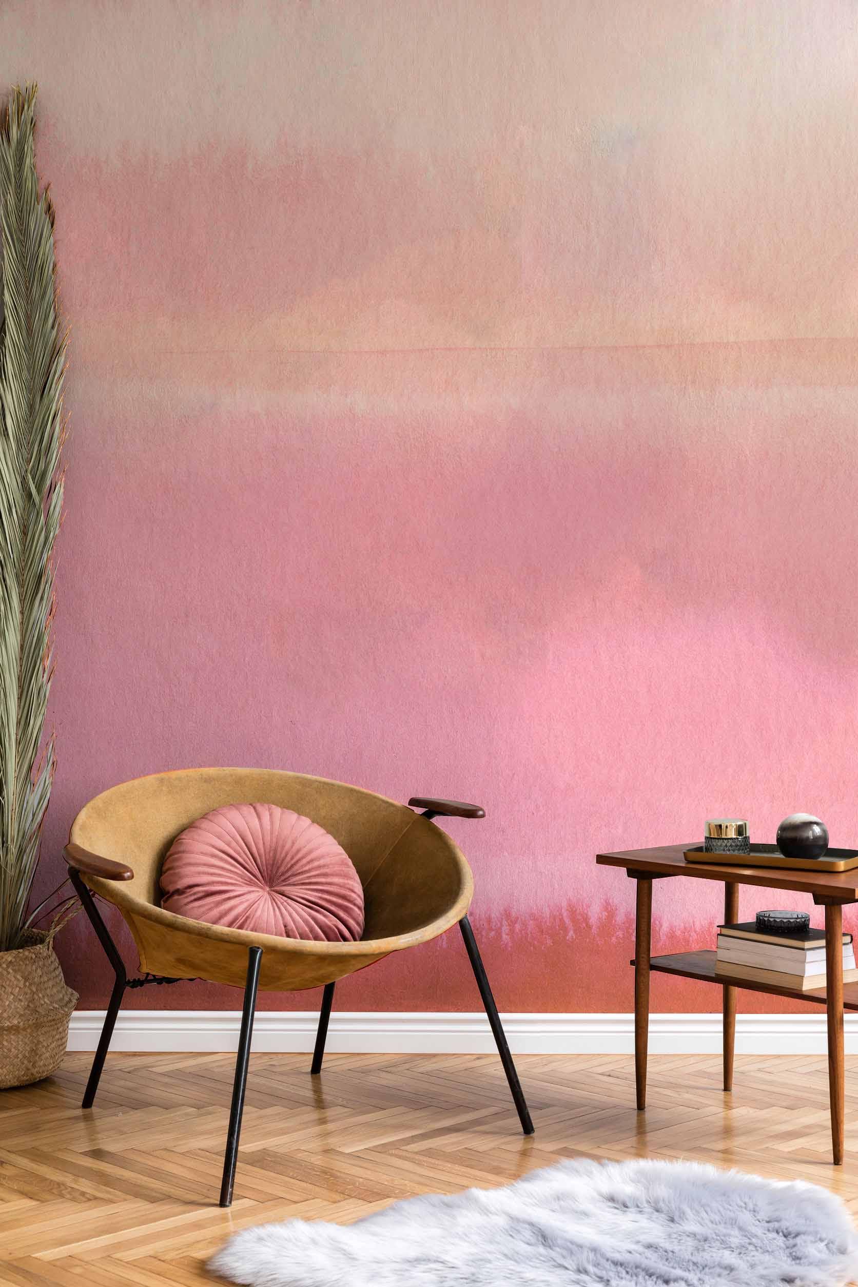 Pink Lemonade Color Block Wall Mural-Wall Mural-Eazywallz