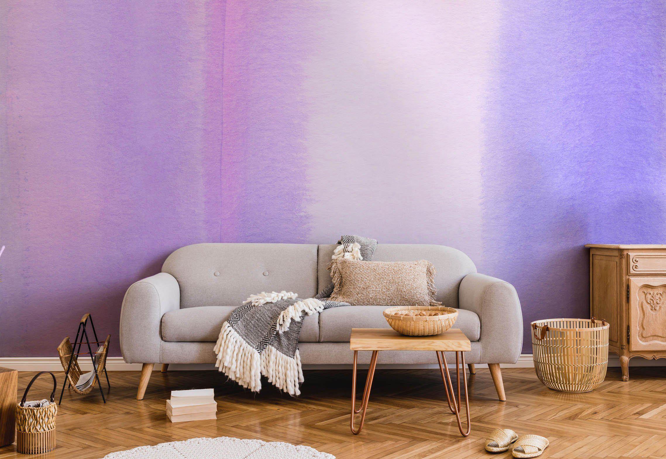 Purple Haze Color Block Wall Mural-Wall Mural-Eazywallz