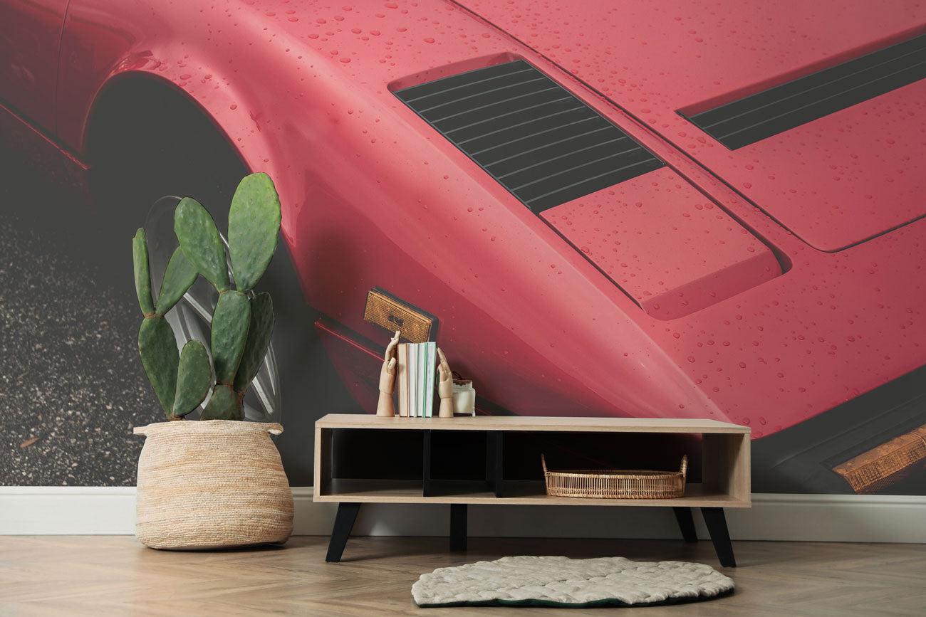 Red Ferrari Wall Mural-Wall Mural-Eazywallz