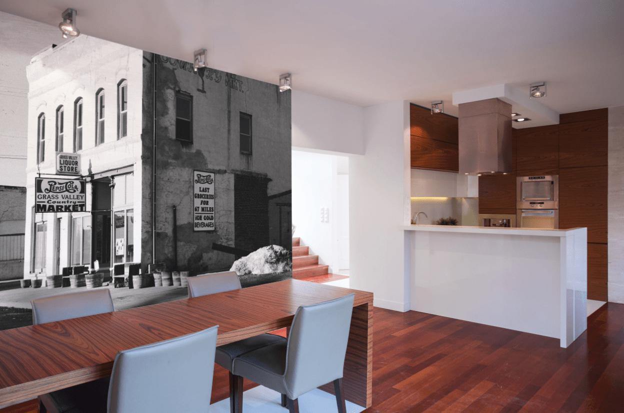 Retro Corner Store Wall Mural-Wall Mural-Eazywallz