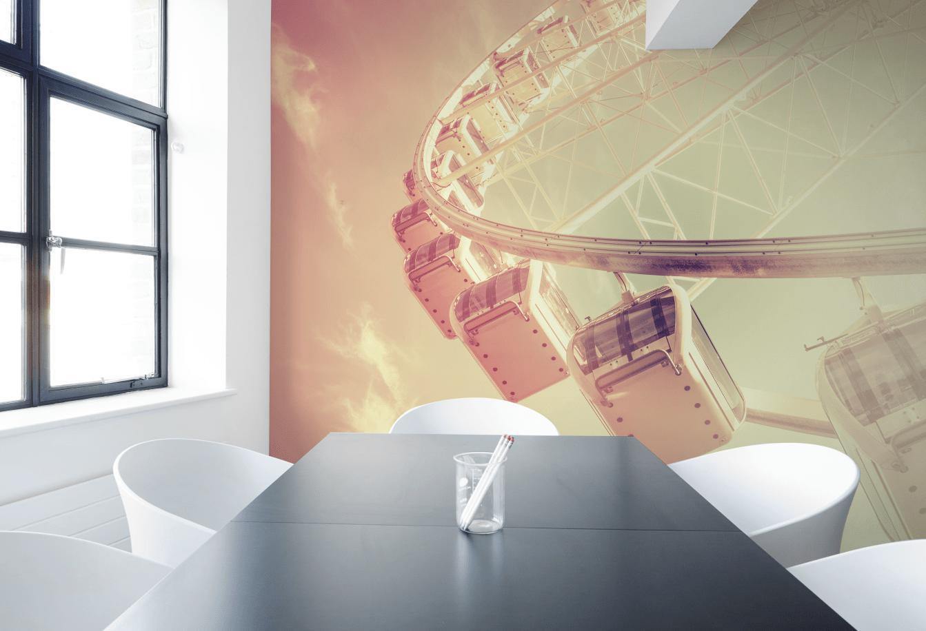 Retro Filter Ferris Wheel Wall Mural-Wall Mural-Eazywallz