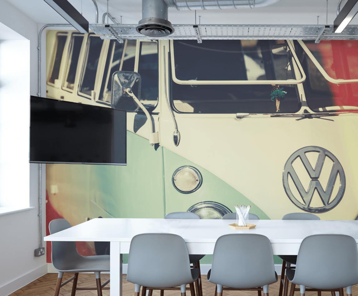 Retro Filter Volkswagen Wall Mural-Wall Mural-Eazywallz