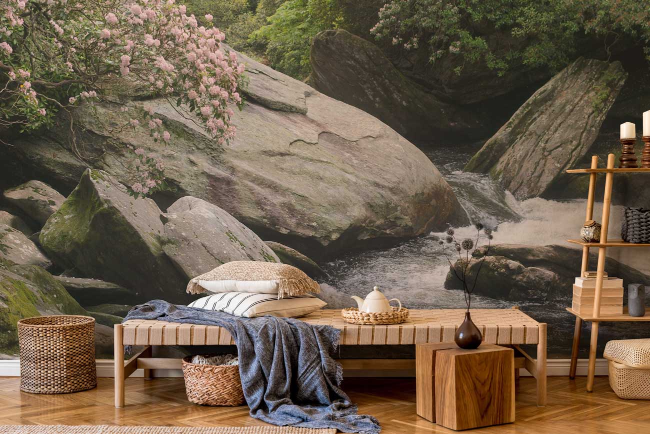 River rapids Wall Mural-Wall Mural-Eazywallz