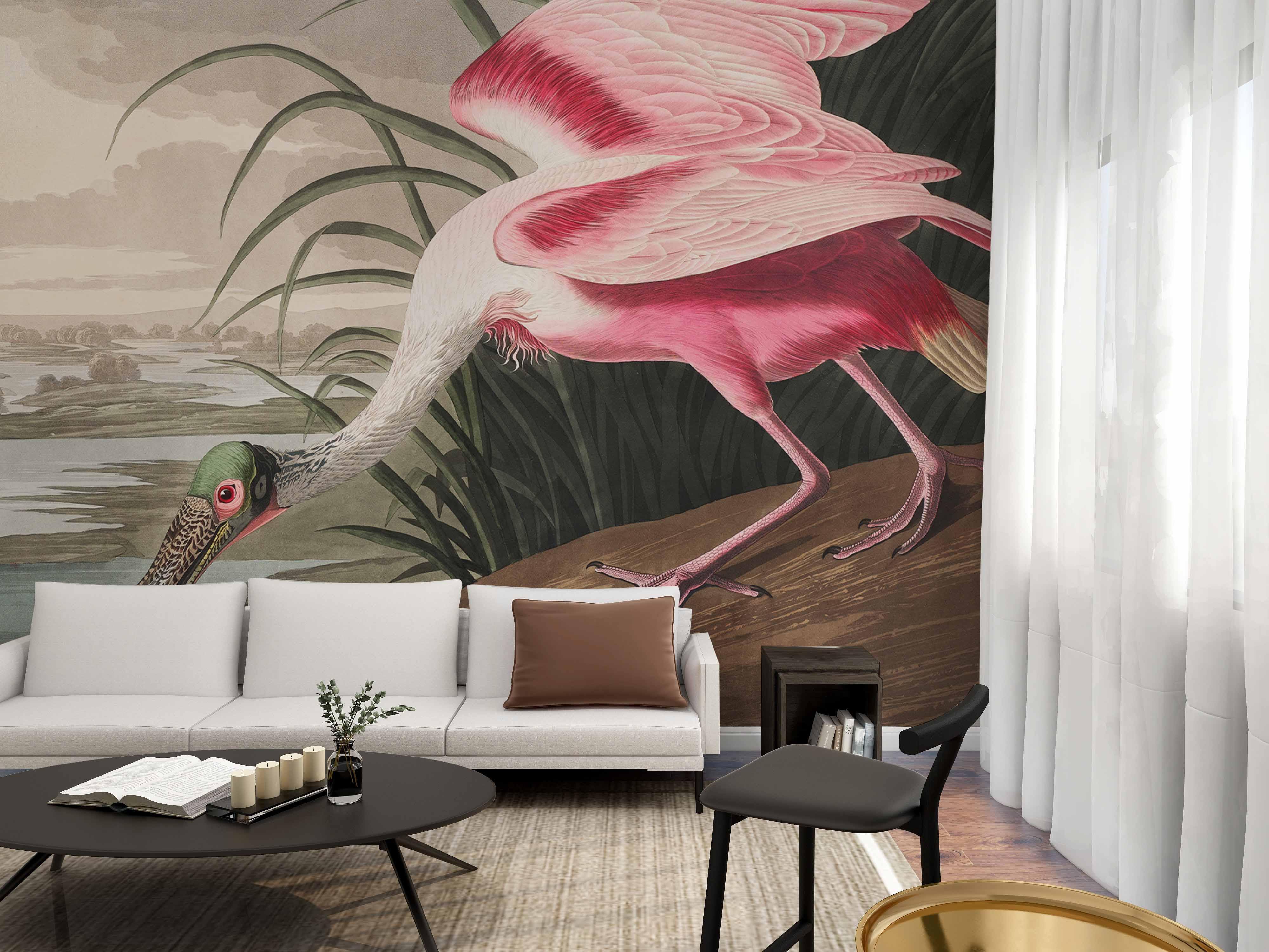 Roseate Spoonbill Wall Mural-Wall Mural-Eazywallz