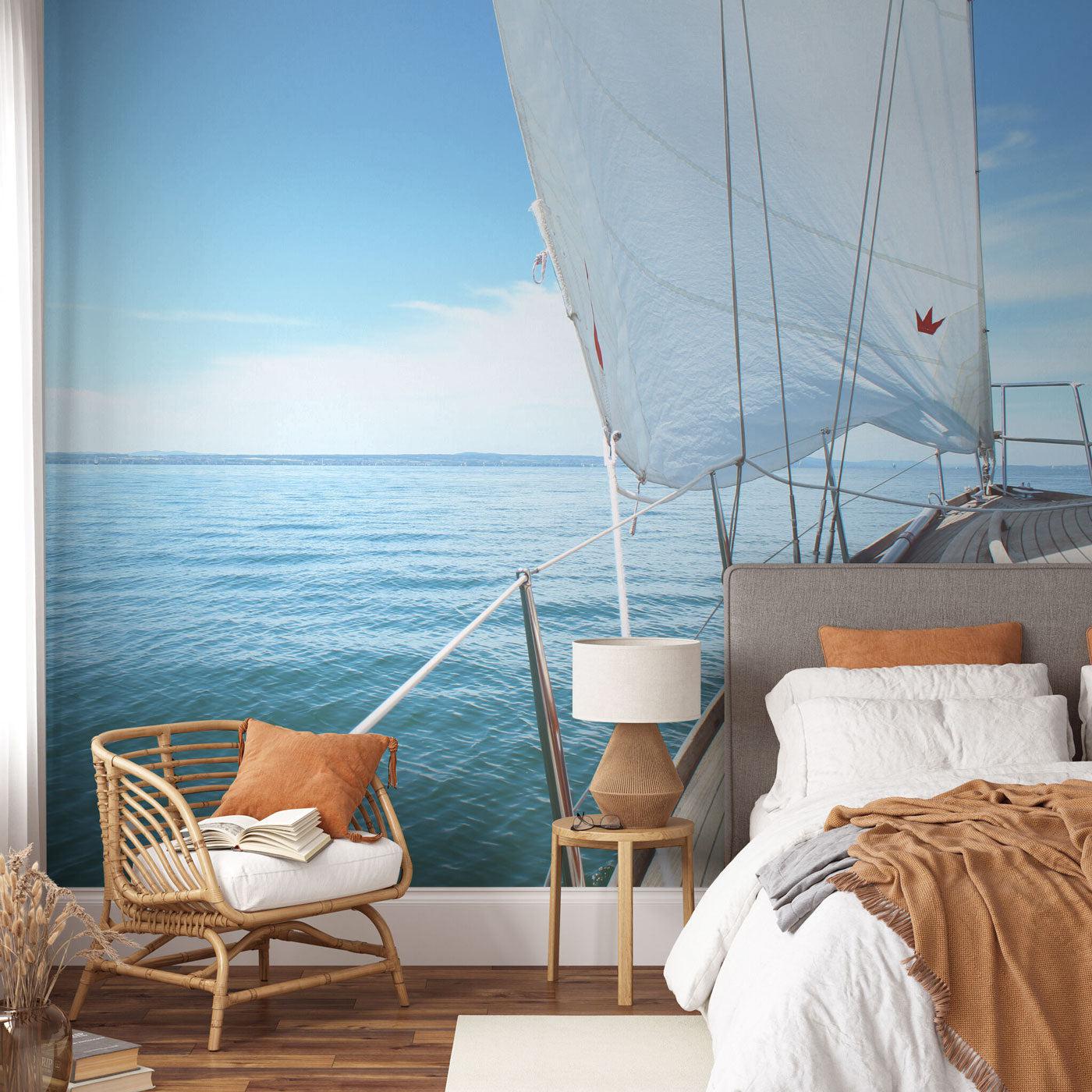 Sailing on Board Wall Mural-Wall Mural-Eazywallz