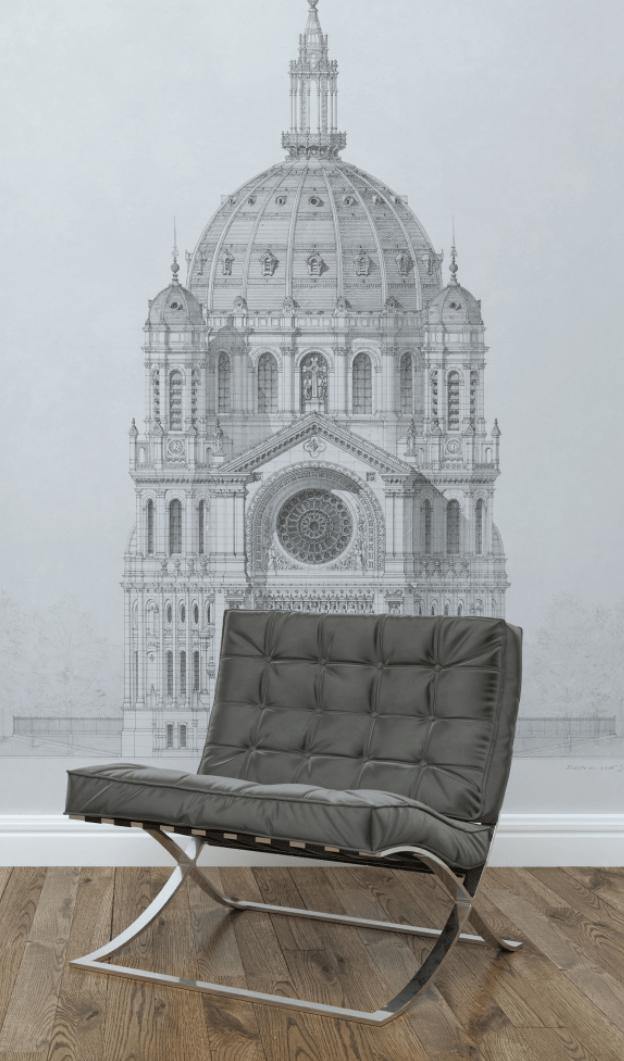 Saint Augustin Elevation Wall Mural-Wall Mural-Eazywallz