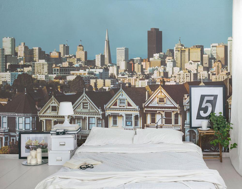 San Francisco City View Wall Mural-Wall Mural-Eazywallz