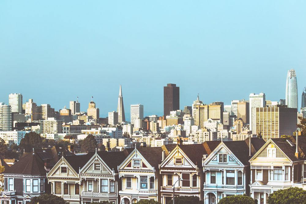 San Francisco City View Wall Mural-Wall Mural-Eazywallz