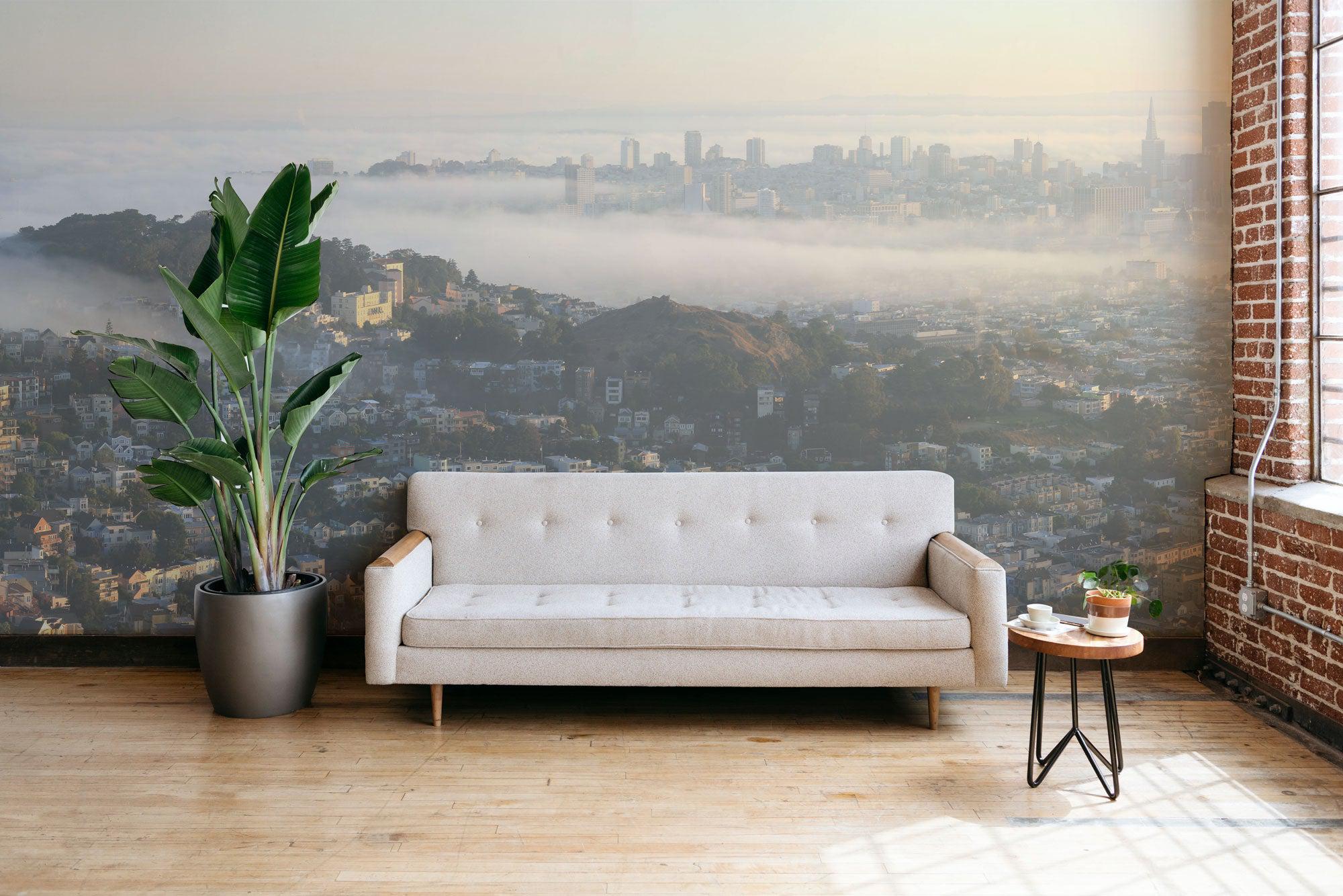 San Francisco Panoramic Skyline Wall Mural-Wall Mural-Eazywallz