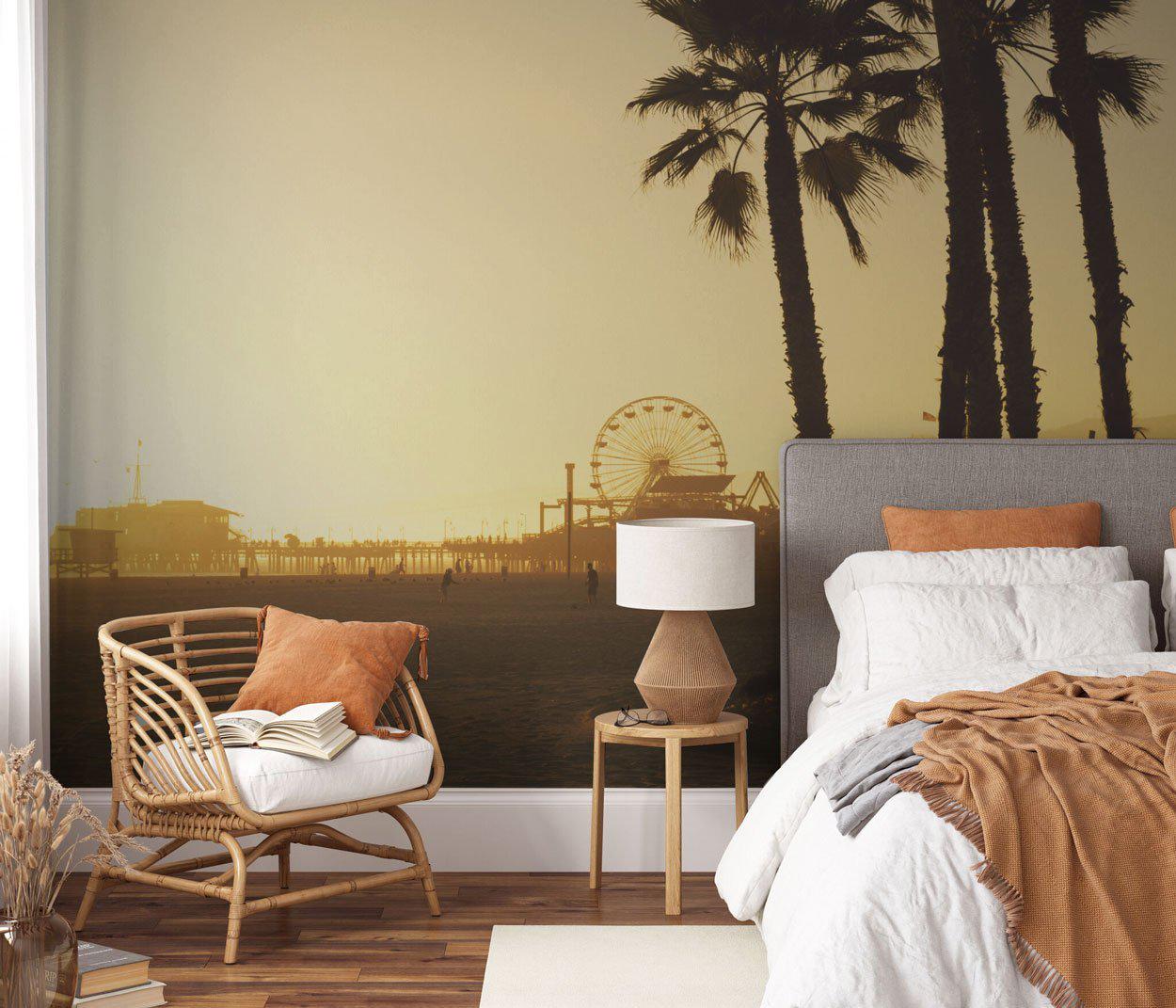 Santa Monica Beach Wall Mural-Wall Mural-Eazywallz