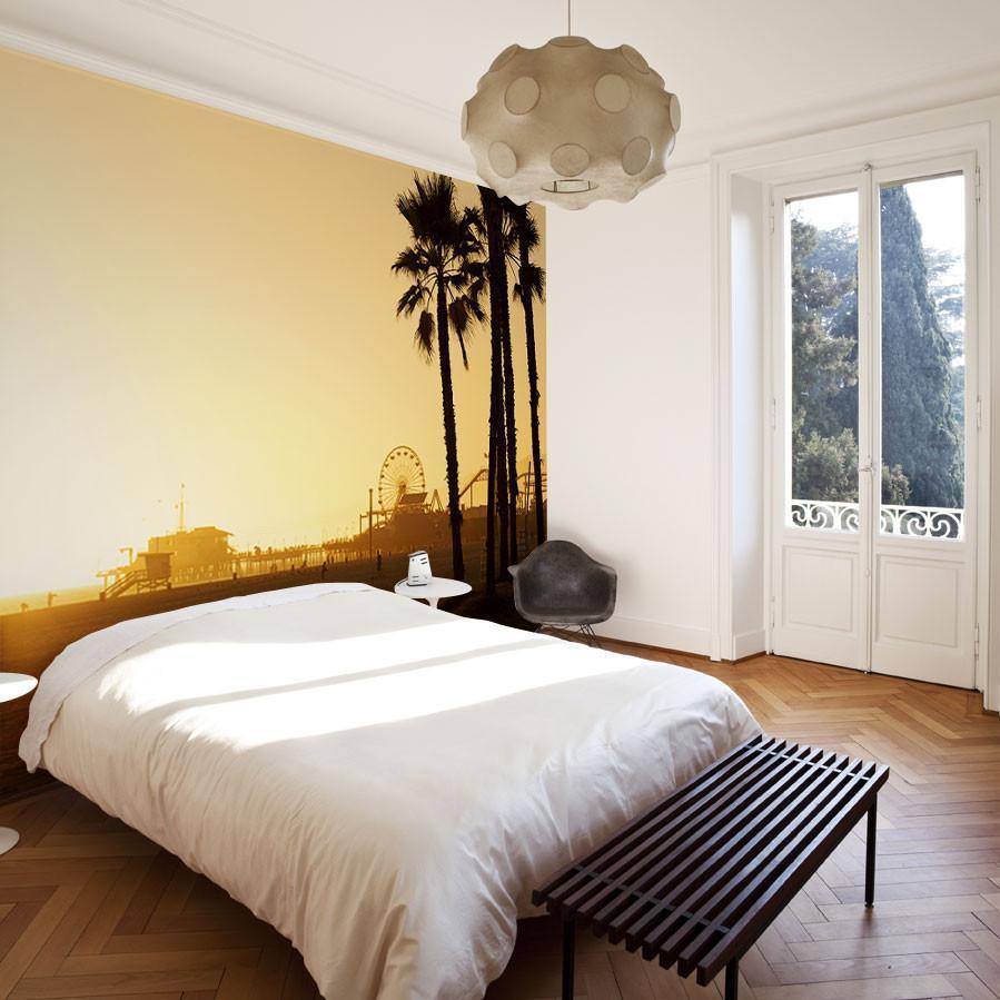 Santa Monica Beach Wall Mural-Wall Mural-Eazywallz