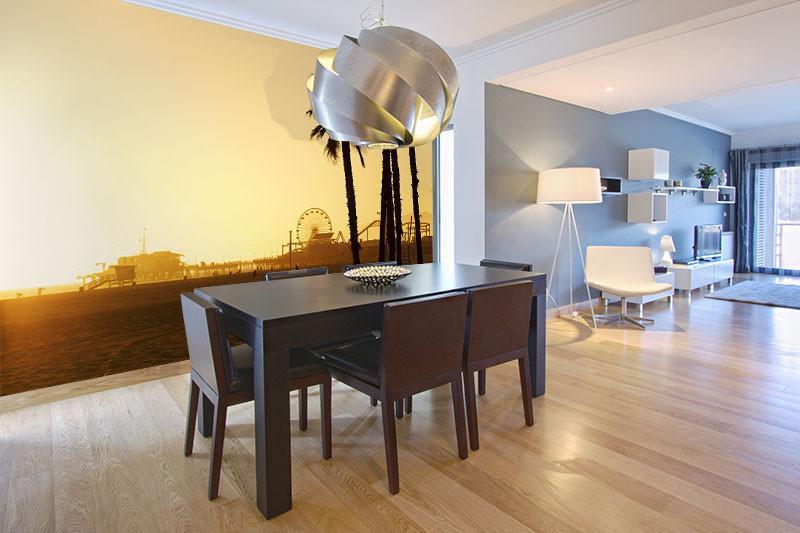 Santa Monica Beach Wall Mural-Wall Mural-Eazywallz