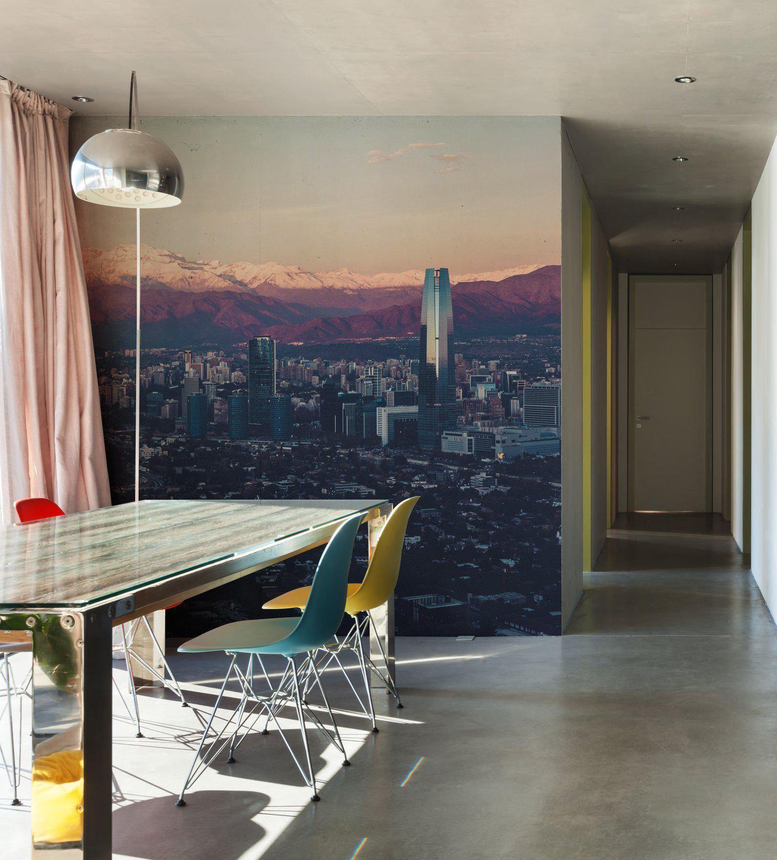 Santiago de Chile Skyline Wall Mural-Wall Mural-Eazywallz