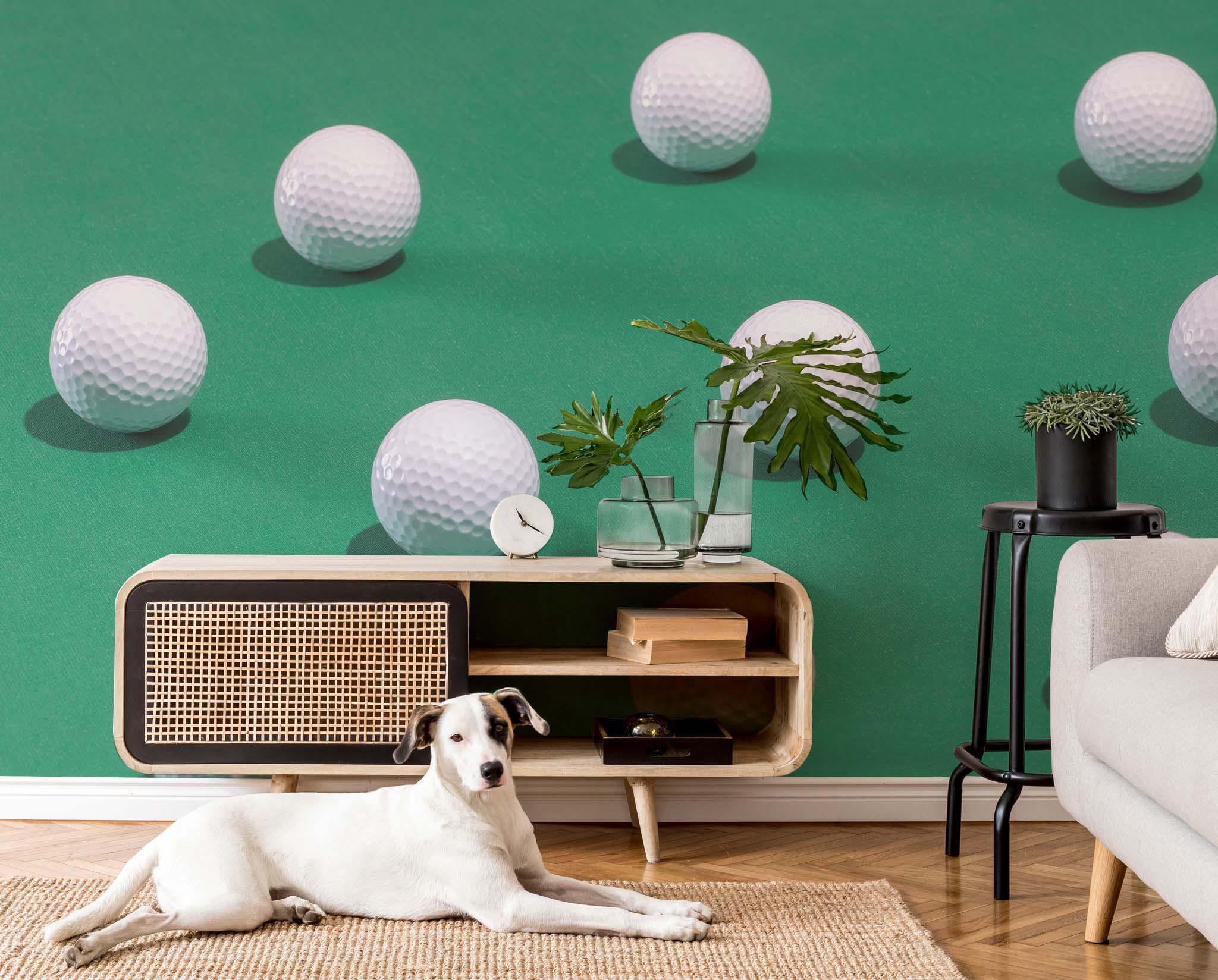 Scattered Golf Balls Wall Mural-Wall Mural-Eazywallz
