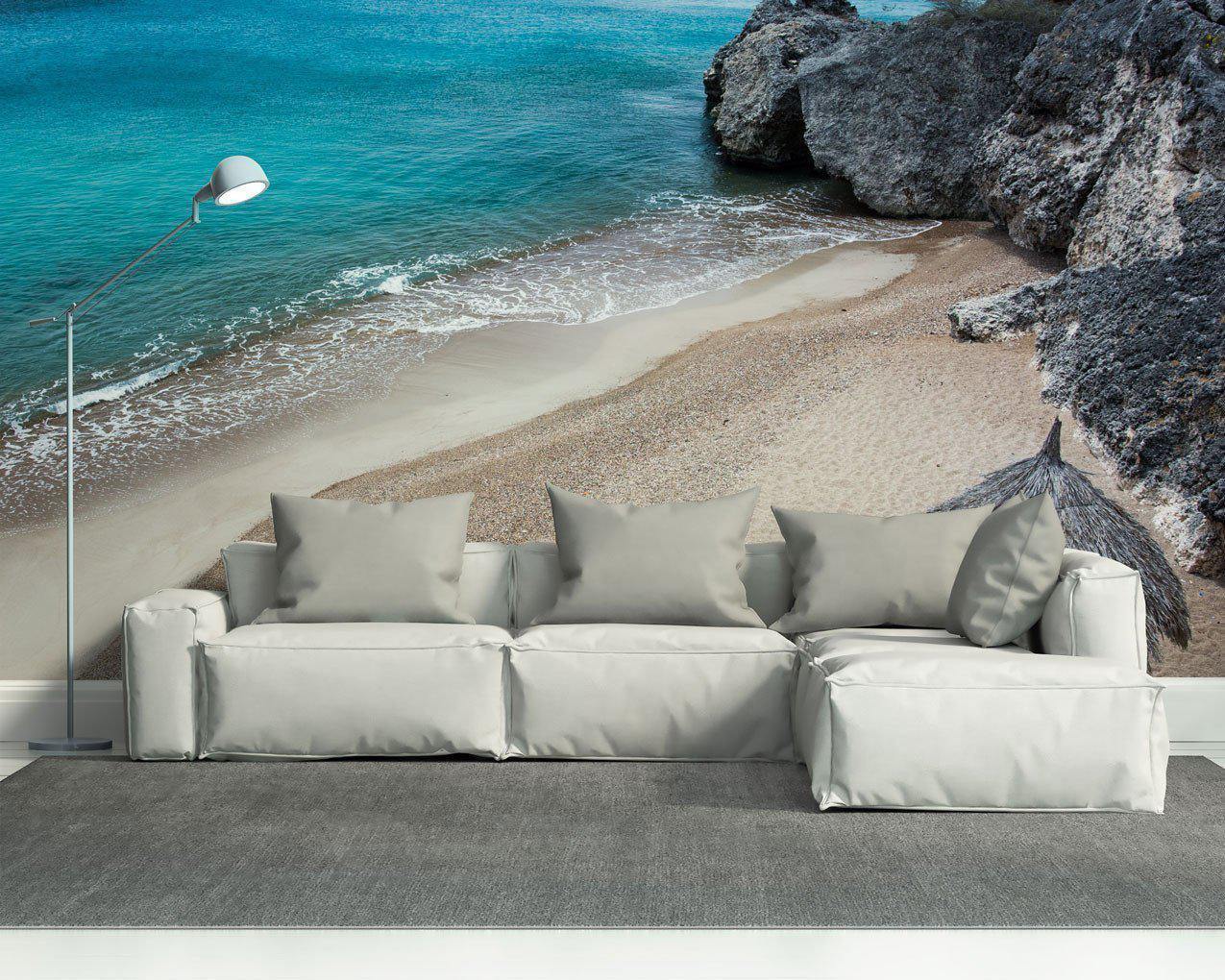 Secret Caribbean Beach Wall Mural-Wall Mural-Eazywallz