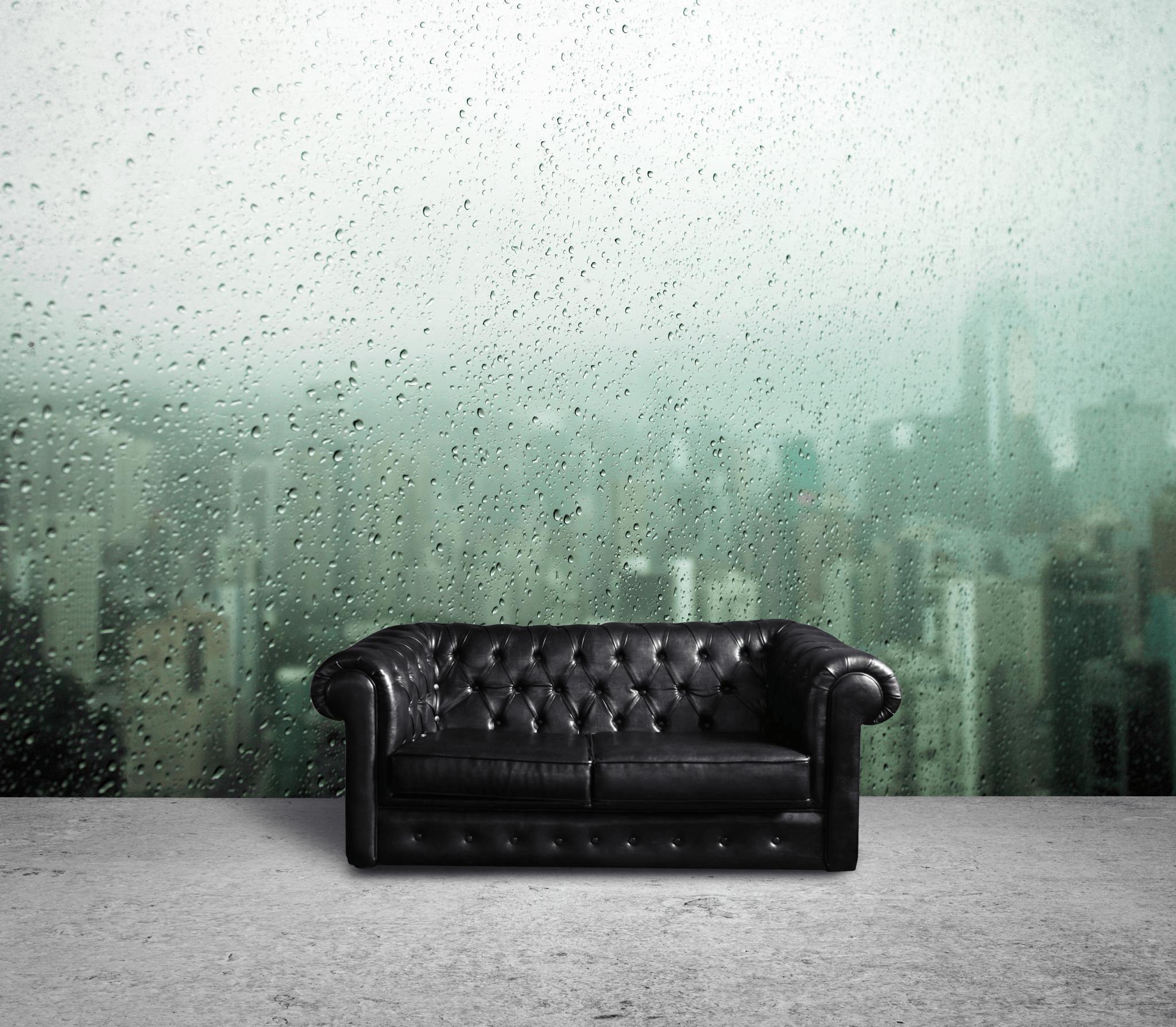 Skyline Storm Behind Glass Wall Mural-Wall Mural-Eazywallz