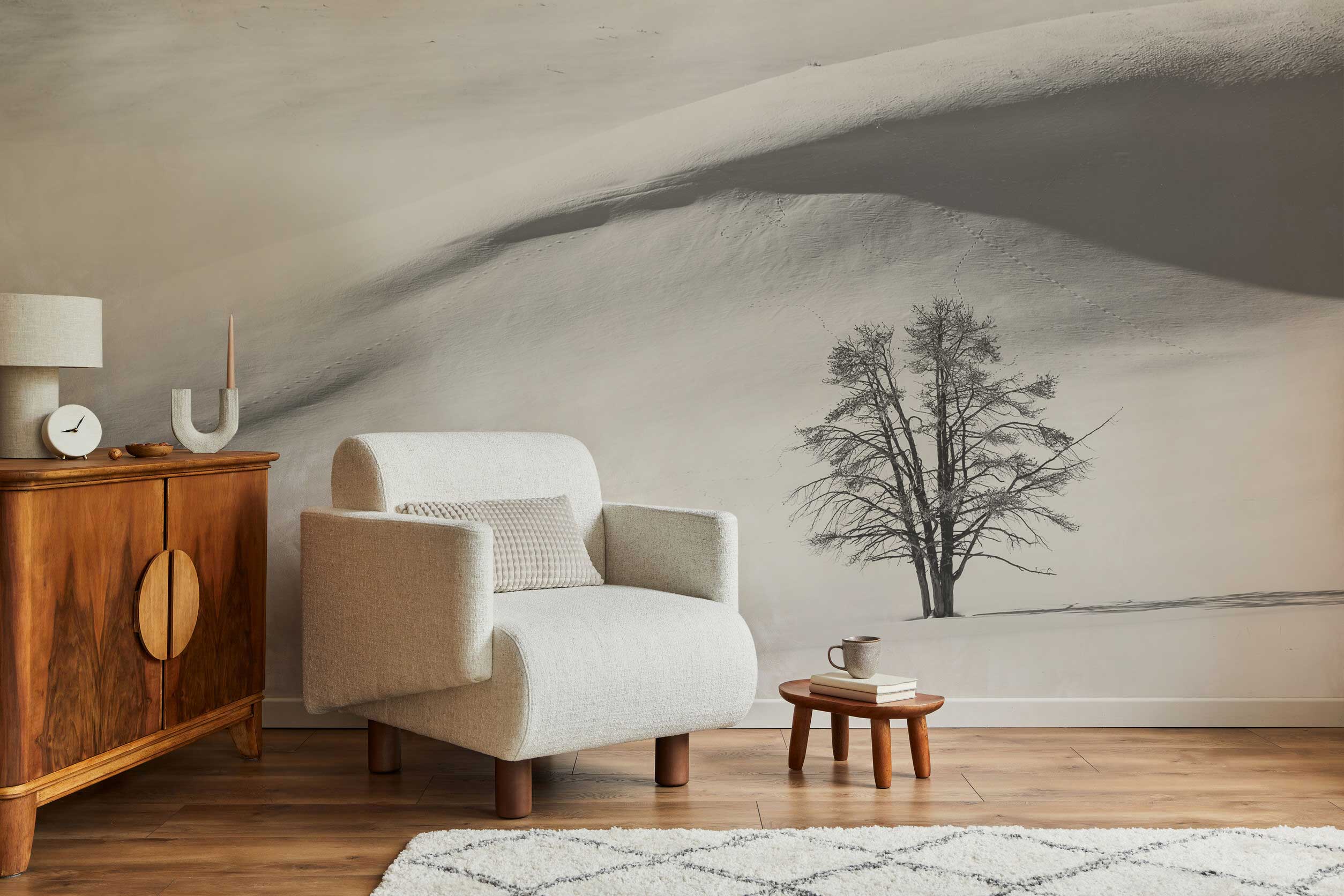 Snow Dunes Wall Mural-Wall Mural-Eazywallz