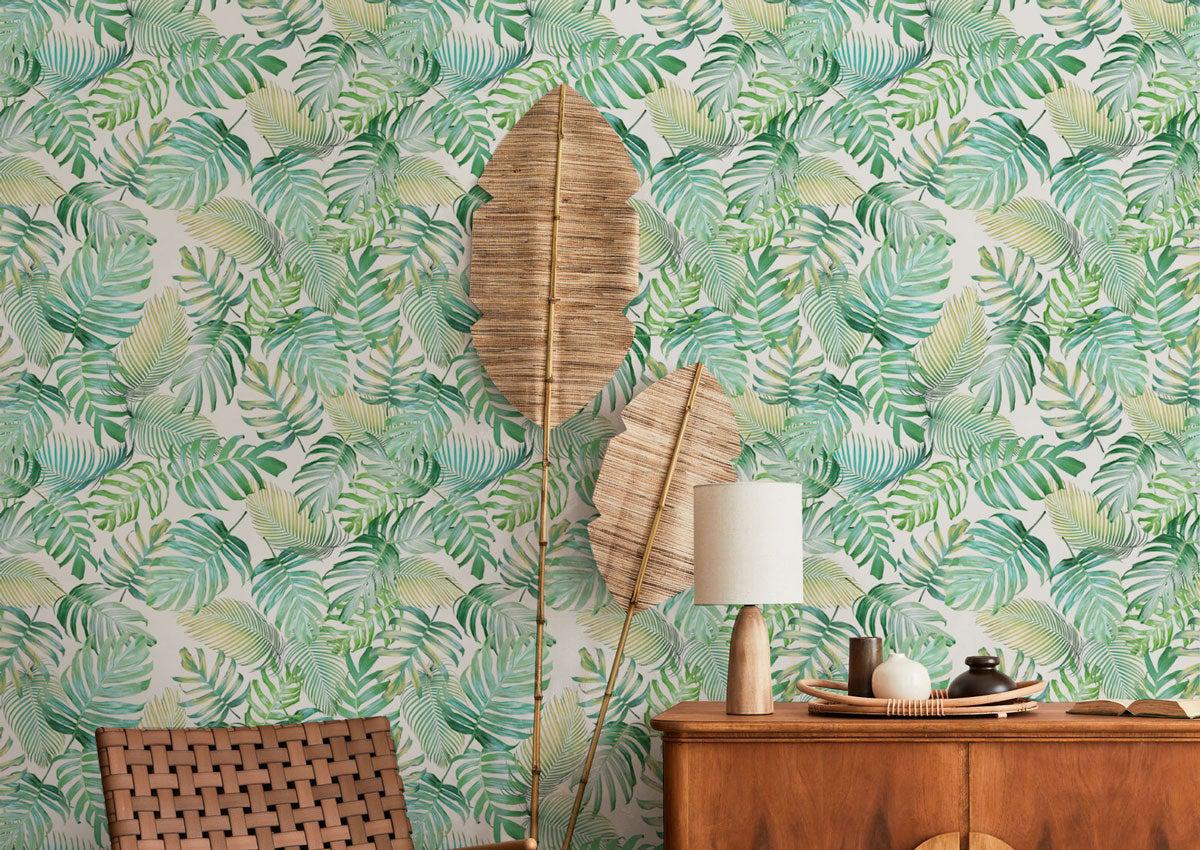 Soft Tropical Wallpaper #336-Repeat Pattern Wallpaper-Eazywallz